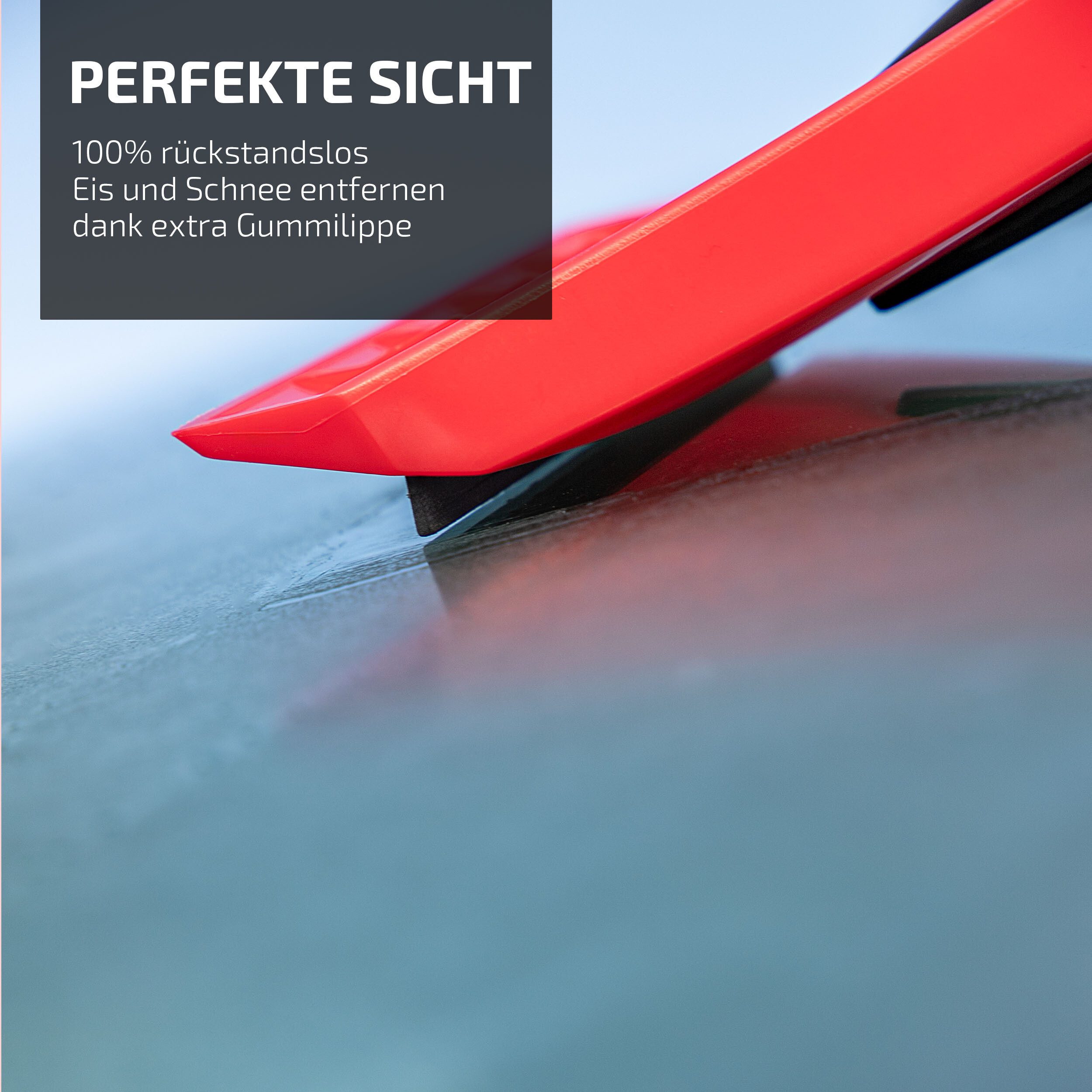 HEYNER Premium Ice Scraper with Brush (Lightweight)