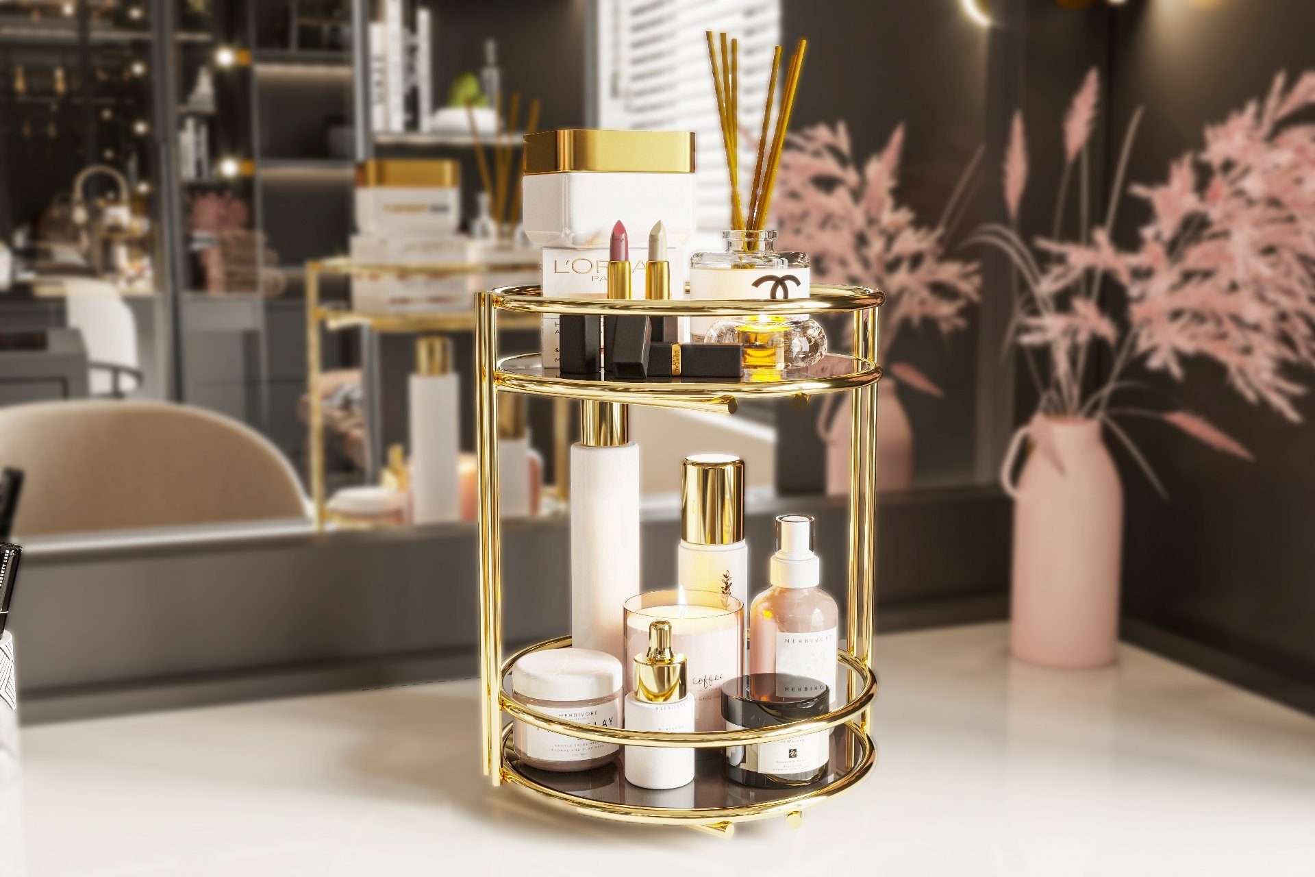 Emhelle Servierteller Vielseitig Organizer Badezimmer Tischdekoration Geburtstag Hochzeit