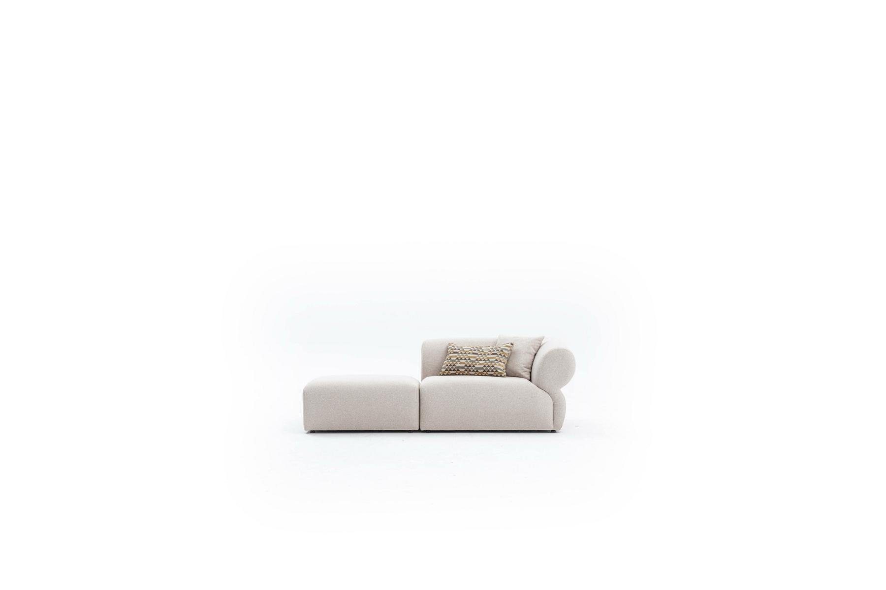 JVmoebel 3-Sitzer Textil Sofa 3 Sitzer Wohnzimmer Luxus Möbel Design Beige, Multifunktional
