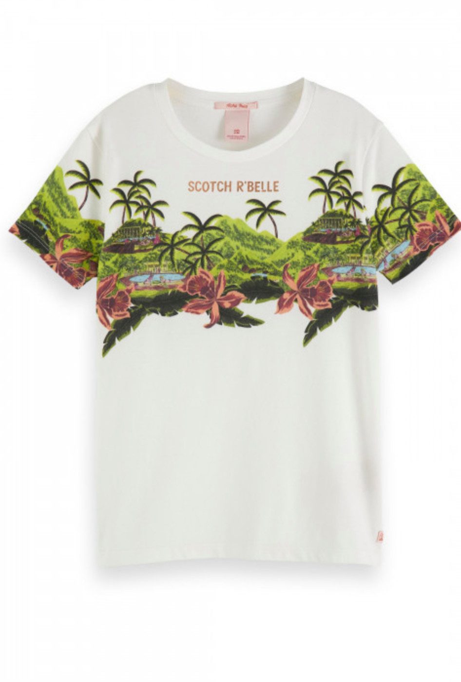 Scotch & Soda T-Shirt Mädchen T-Shirt Baumwolle mit Print – Kurzarm Kinder Shirt Sommermotiv