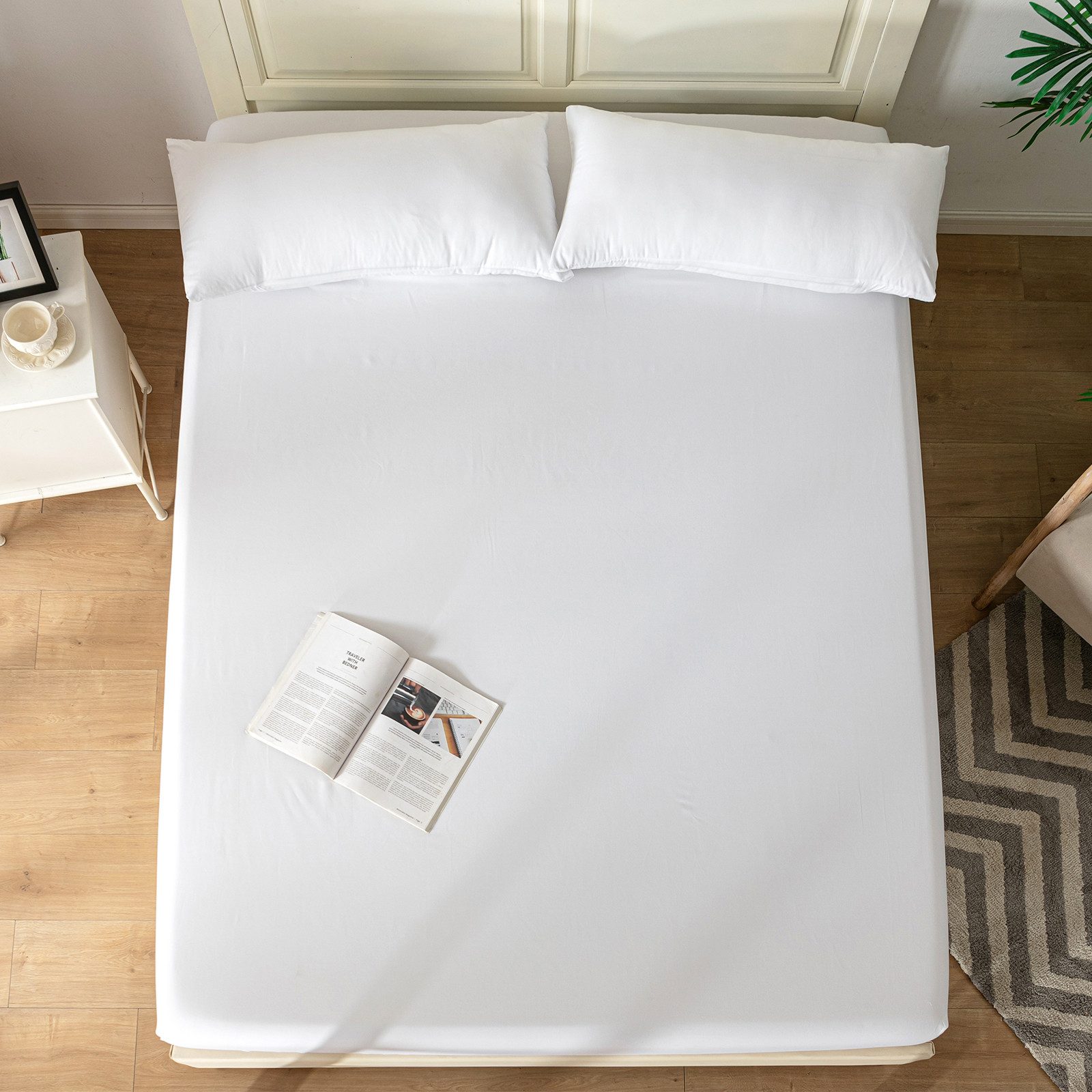 Good Nite Spannbettlaken Bettlaken, 30 cm Tief, Polyester, Weich, Atmungsaktiv, Waschbar, Gummizug: Rundum Elastisches Band, Für bett 90 x 200,Matratzen bis 30 cm Höhe, Elastisch, Rundumgummizug