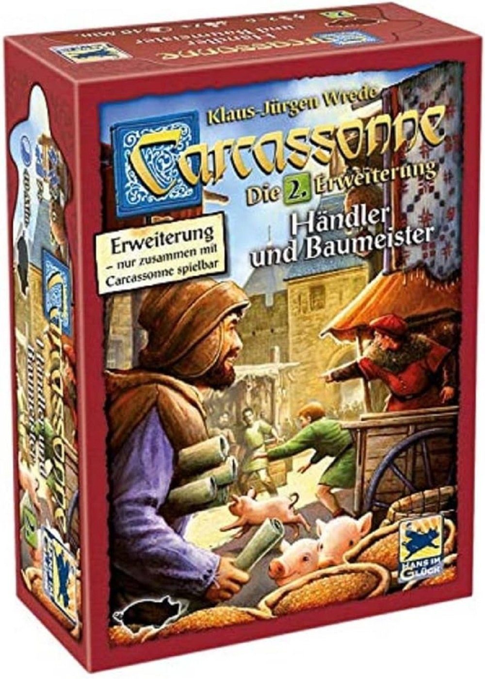 Hans im Glück Spiel, Carcassonne Händler und Baumeister Erweiterung Strategiespiel