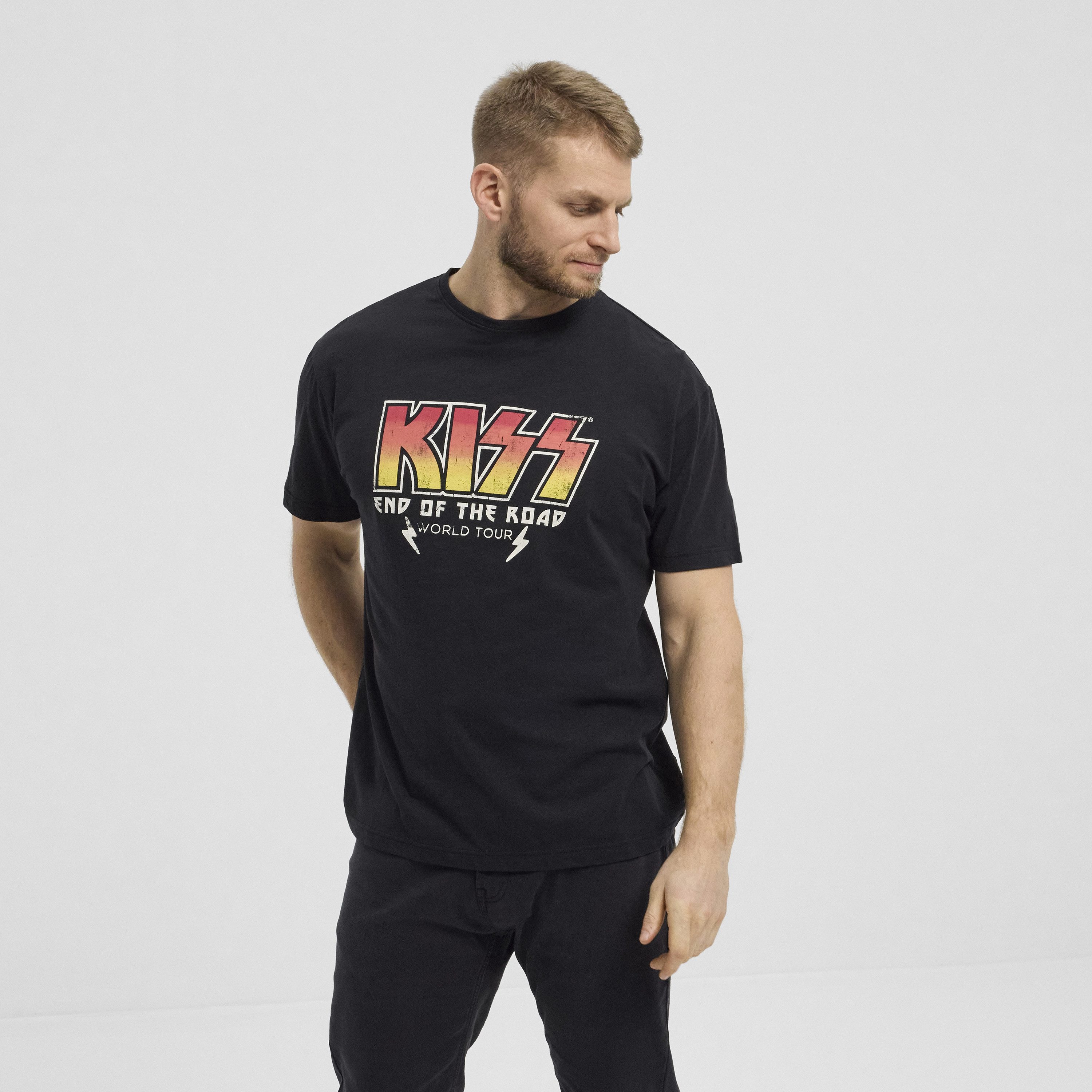 north 56 4 T-Shirt T-Shirt Kiss Band Schwarz