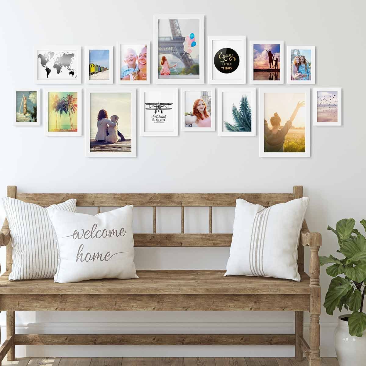 PHOTOLINI Bilderrahmen 15er Set breite Rahmen günstig online kaufen