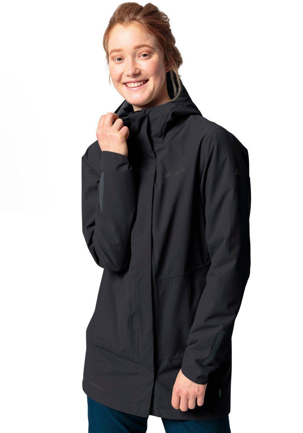 VAUDE Wintermantel WOMEN'S CYCLIST PADDED PARKA II black | Regenmäntel