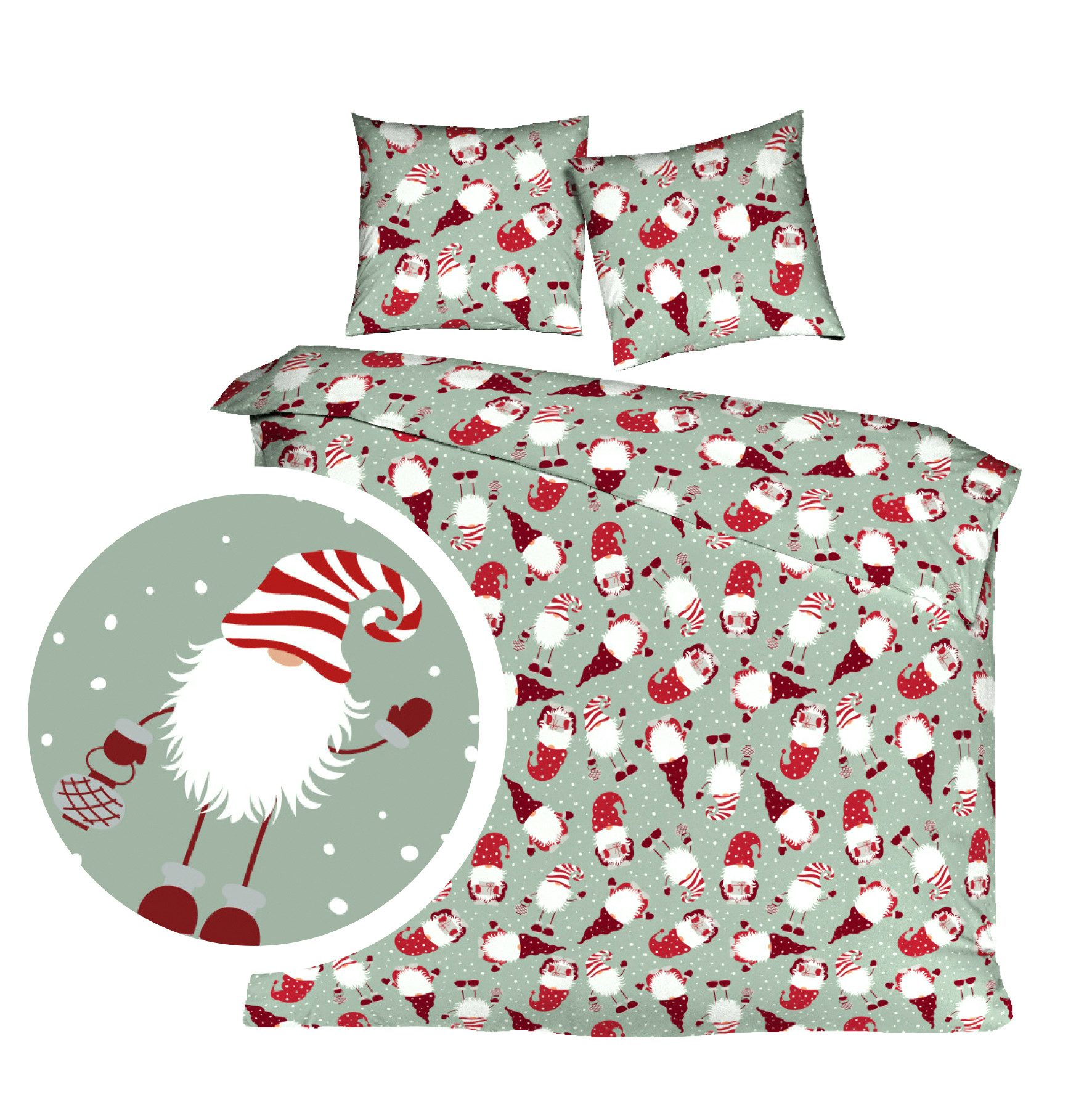 mistral home Bettwäsche 135x200cm Wichtel Schnee günstig online kaufen