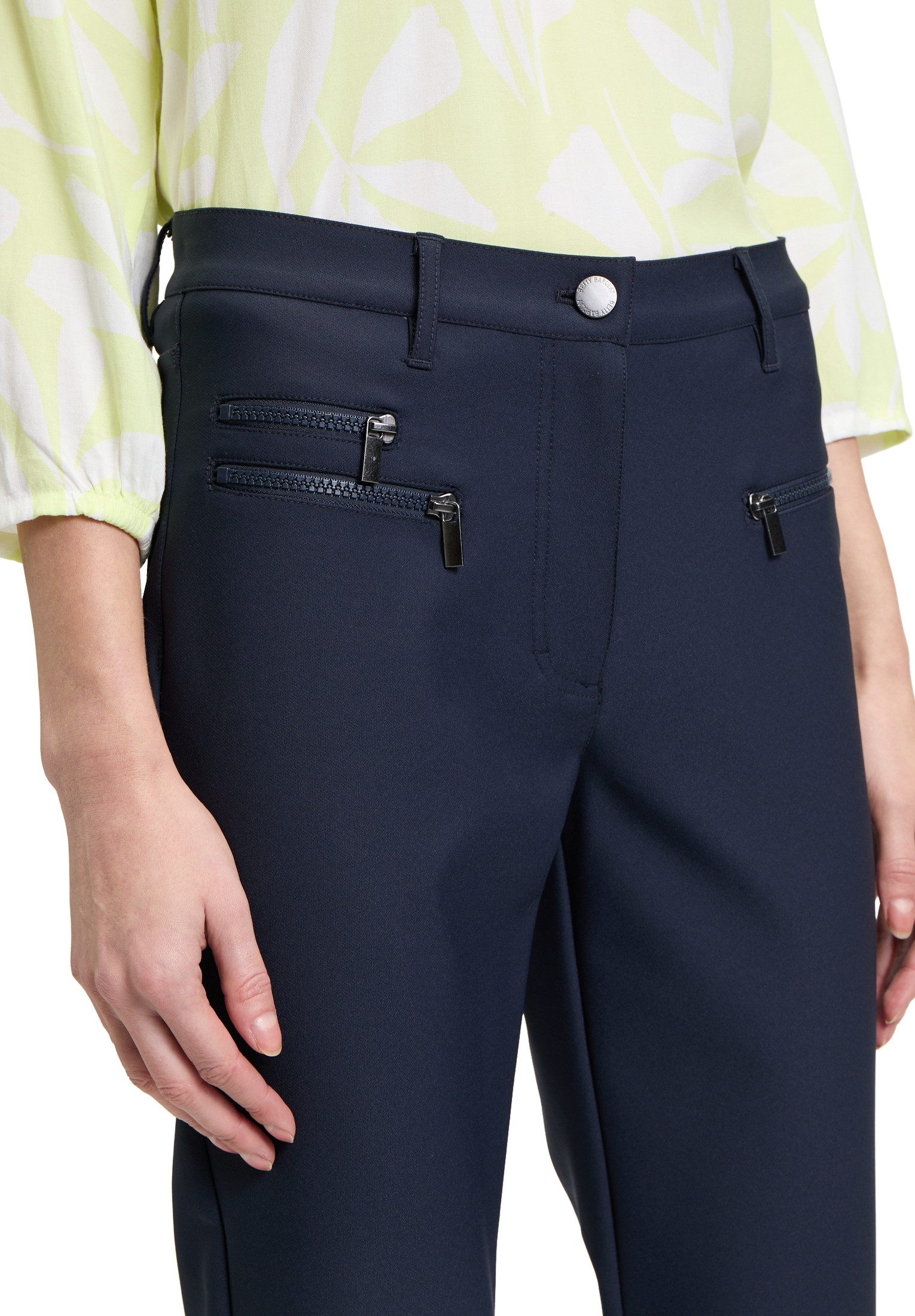 Betty Barclay Stoffhose Damen mit Reißverschlusstaschen Reißverschluss