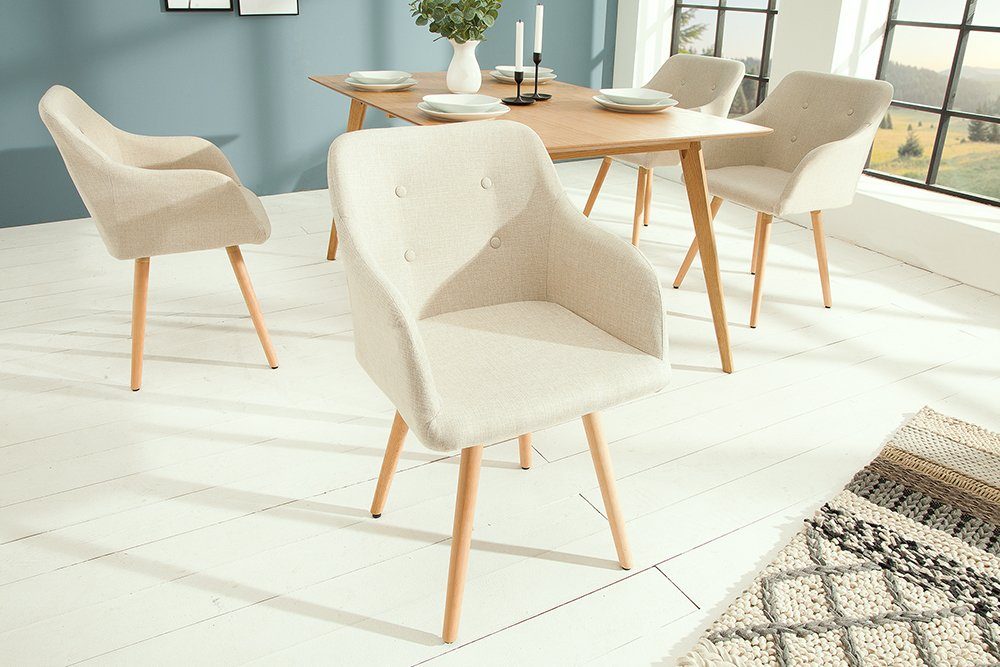riess-ambiente Polsterstuhl SCANDINAVIA MEISTERSTÜCK beige / günstig online kaufen