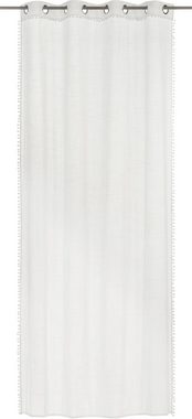 Gardine Natural Charme 00 offwhite, freundin Home Collection, Ösen (1 St), halbtransparent