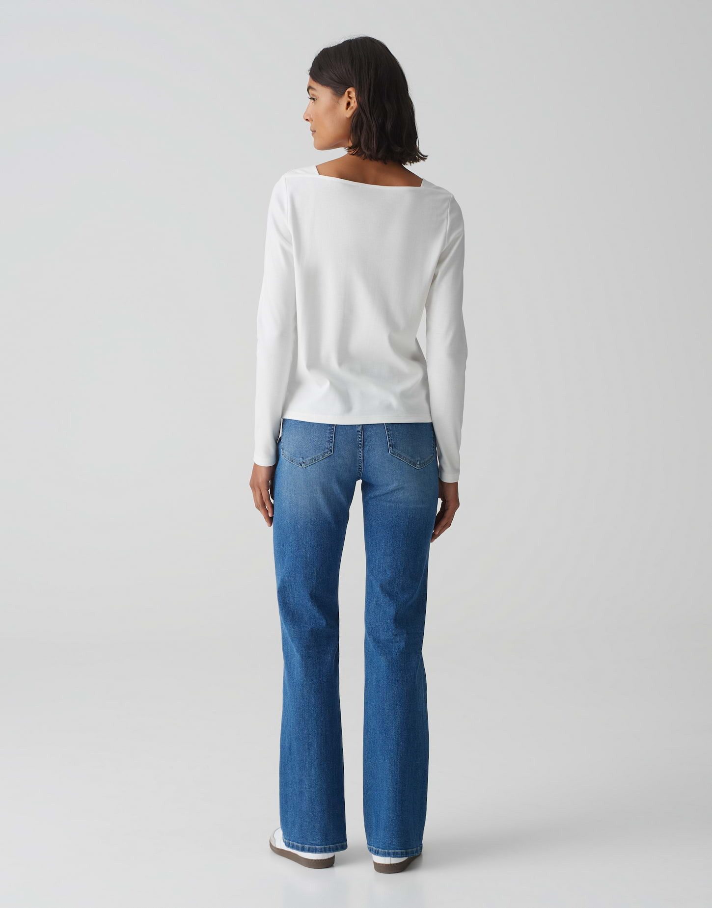 OPUS Langarmshirt Longsleeve SUBDA Slim aus weichem Jersey