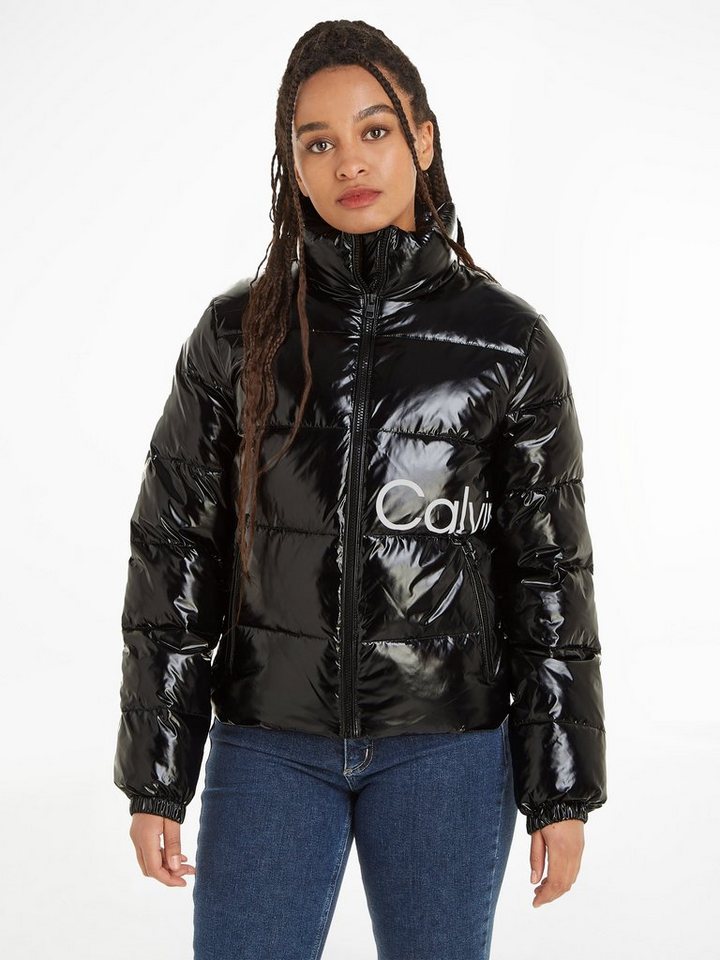 Calvin Klein Jeans Steppjacke SHINY SHORT FITTED JACKET