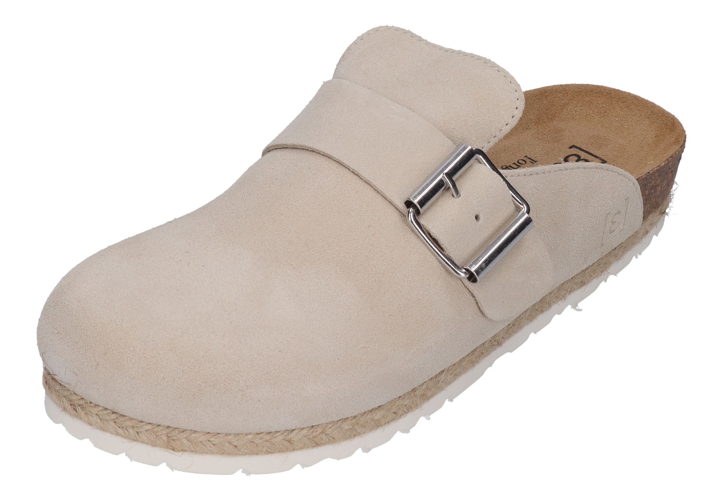 espadrij l´originale CLOQ VELOUR BOUCLE Keilpantolette Beige