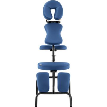 Physa Massageliege Massagestuhl klappbar mobiler Massagehocker Massagen-Stuhl 130 kg blau