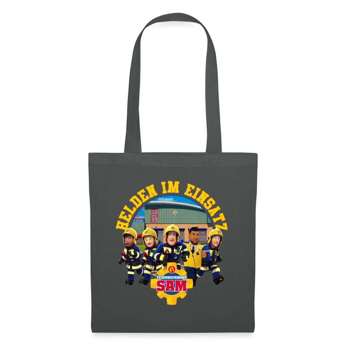 Spreadshirt Henkeltasche Feuerwehrmann Sam™ Helden Im Einsatz Stoffbeutel (1-tlg)