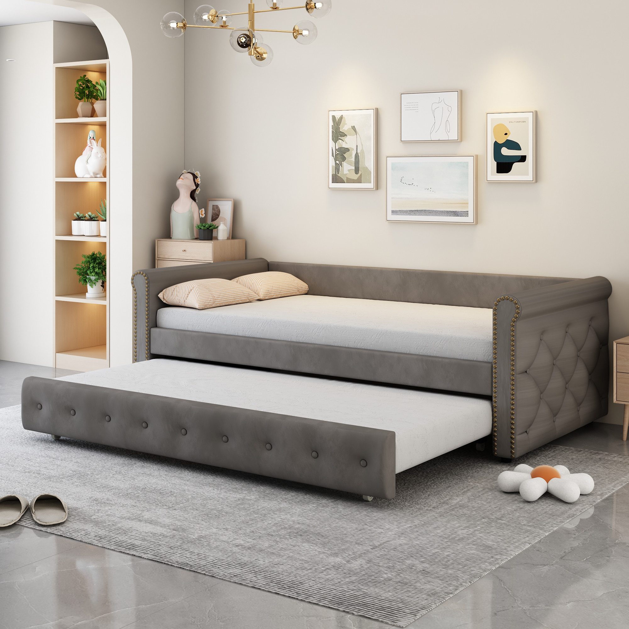 MODFU Bett Funktionsbett Kinderbett Gästebett Jugendbett günstig online kaufen
