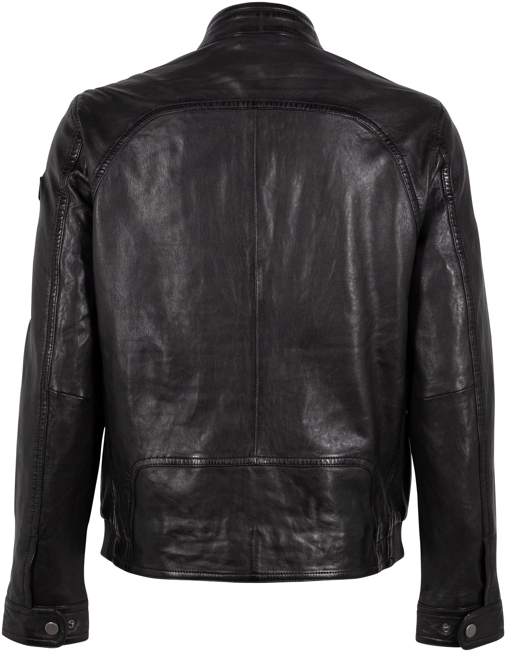 Mauritius Lederjacke GMBreston mit Reißverschluss, Stehkragen, günstig online kaufen