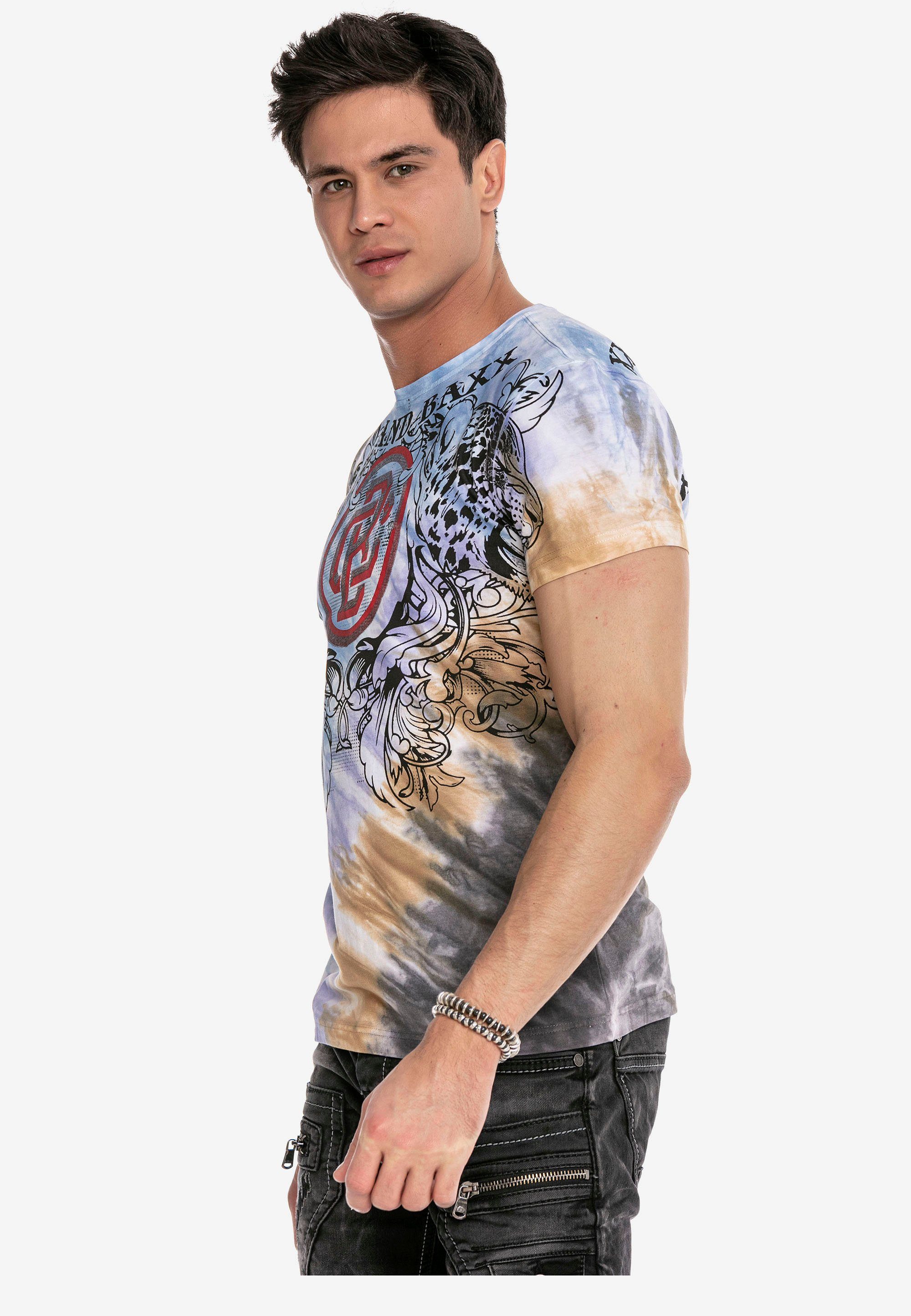 Herren Shirts Cipo & Baxx T-Shirt mit trendigem Print
