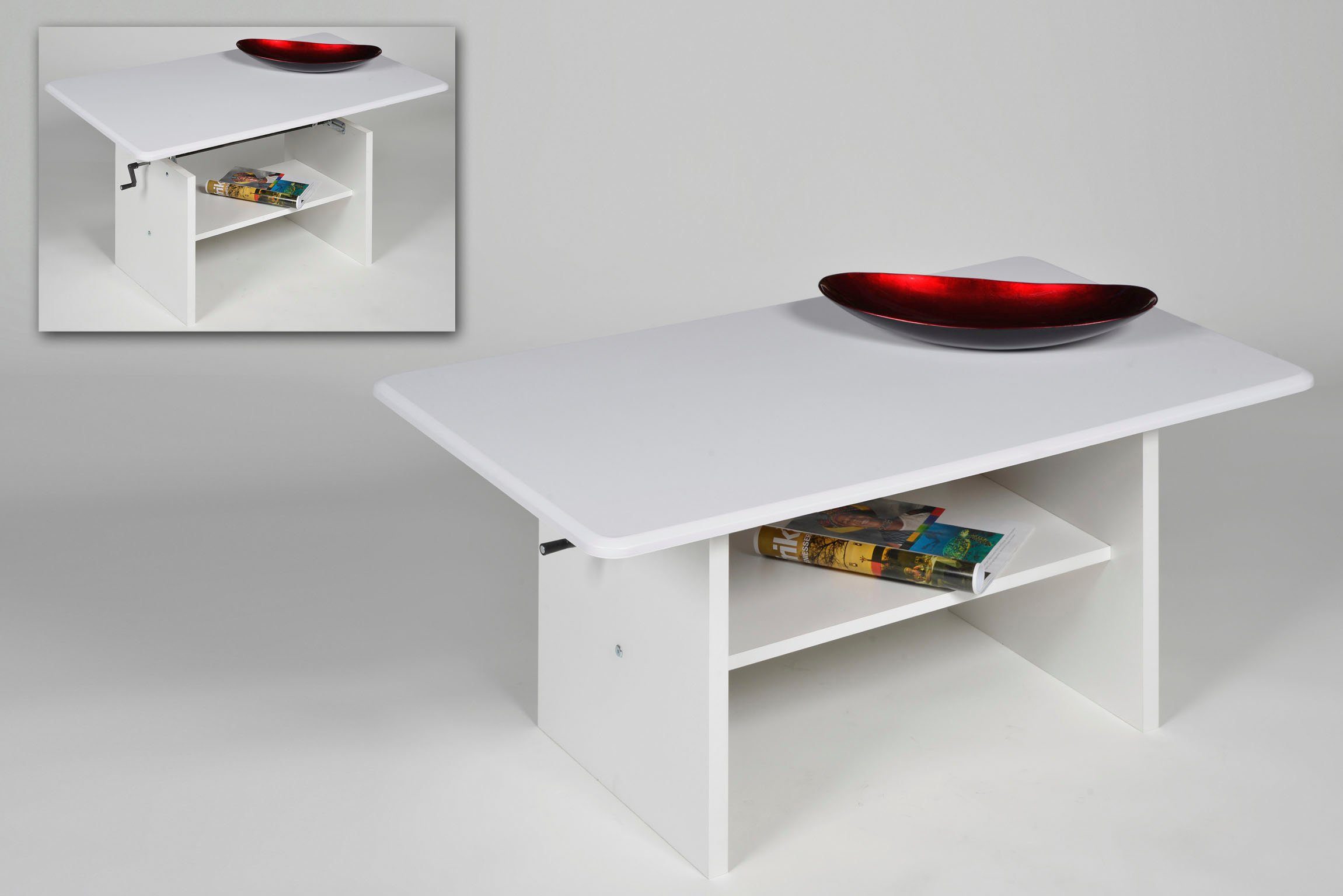 INOSIGN Couchtisch, höhenverstellbar, wahlweise mit Auszugsfunktion