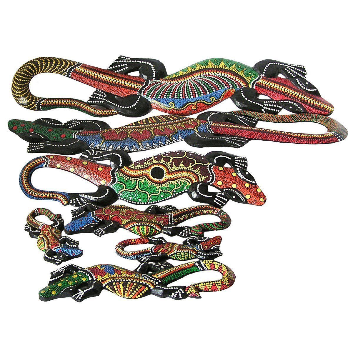 SIMANDRA Wanddekoobjekt Gecko dotpainting günstig online kaufen