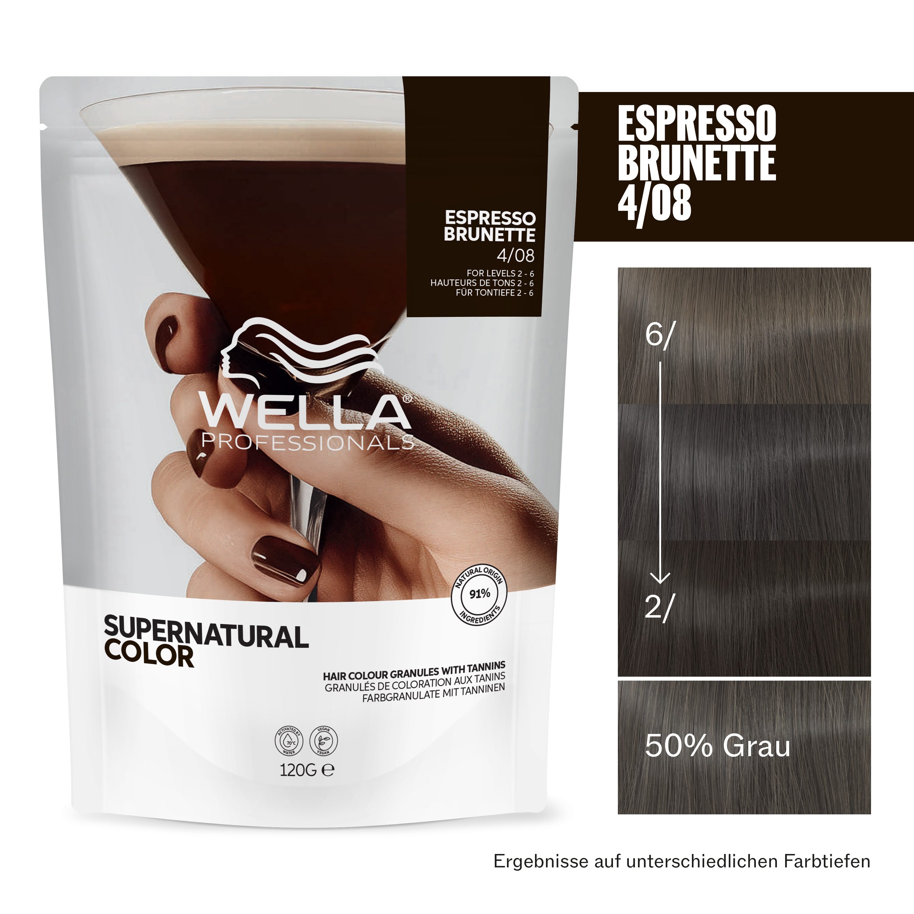 Wella Professionals Haarfarbe Supernatural Color - natürliche Haarfarbe zum Anmischen, 91% - 100% Inhaltsstoffe natürlichen Ursprungs