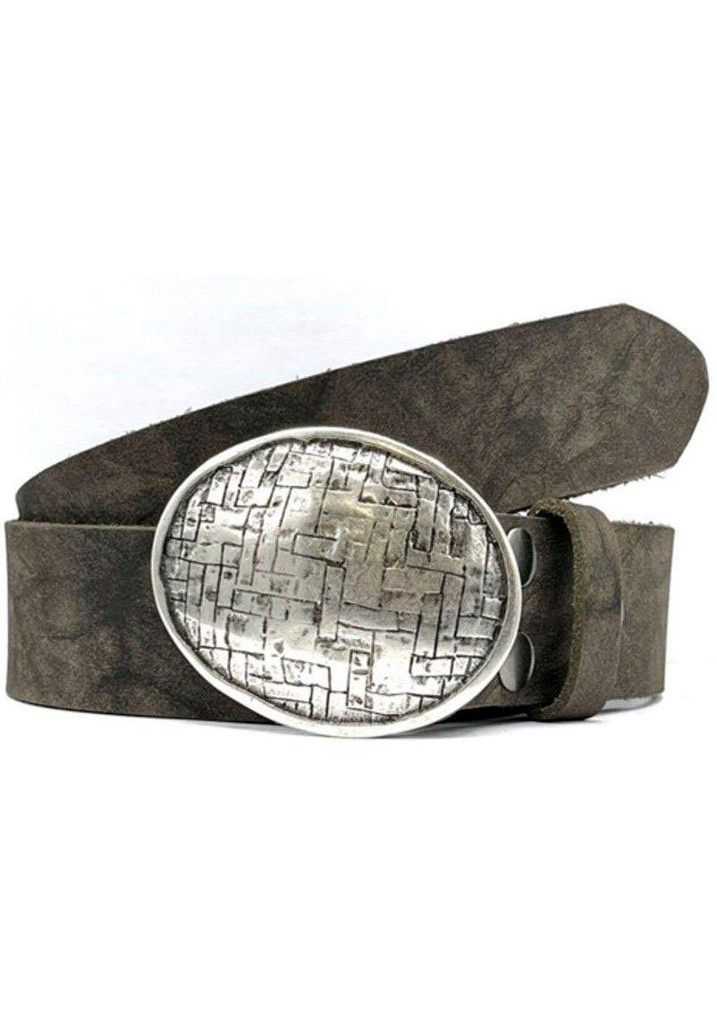 Rettungsring Gürtel Koppelgürtel Vintage-Optik, Vollrindleder günstig online kaufen