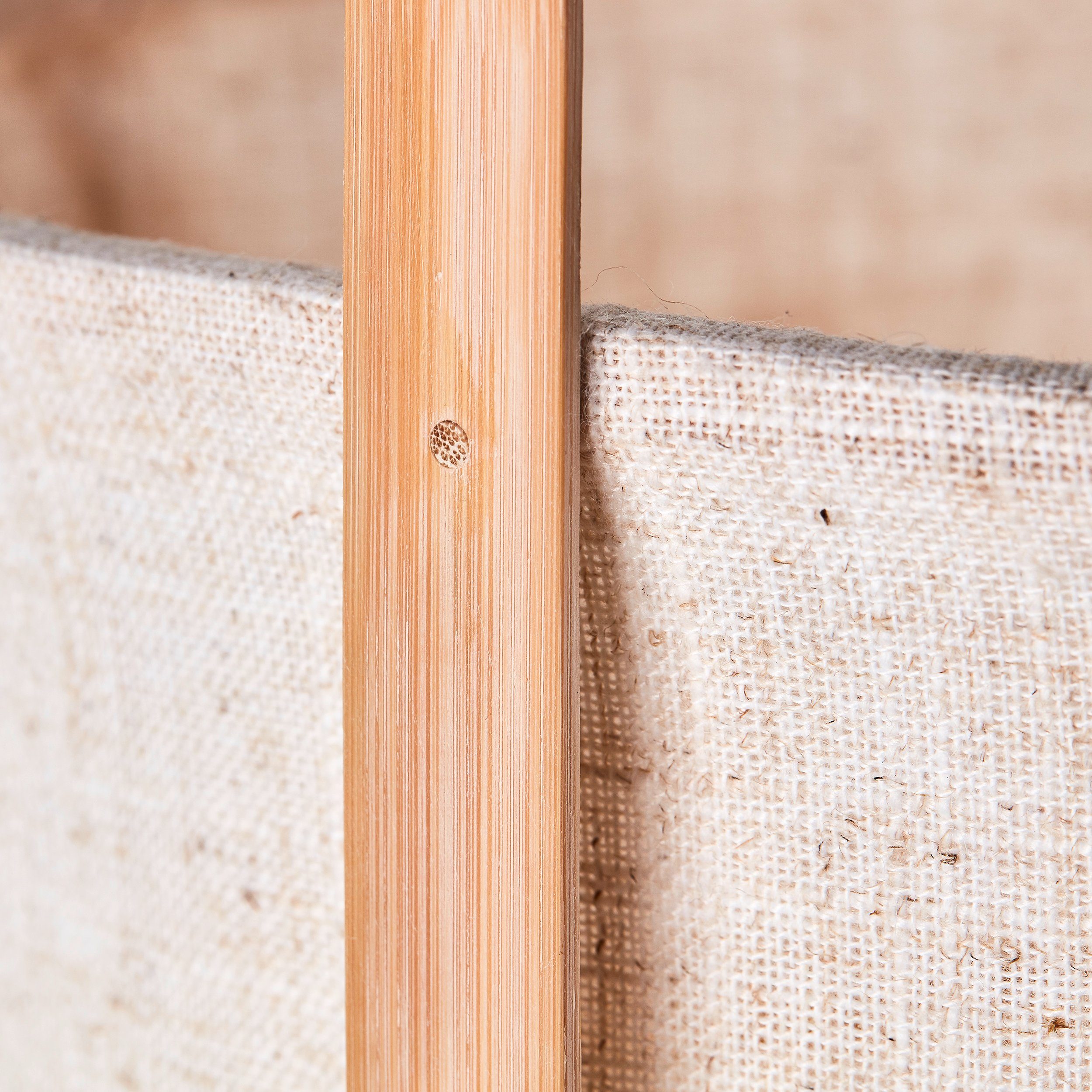 Schirm Tischleuchte Holz ohne beige/natur und McAnany Tischlampe Home Textil Leuchtmittel, mit E27, Way, affaire Rahmen,