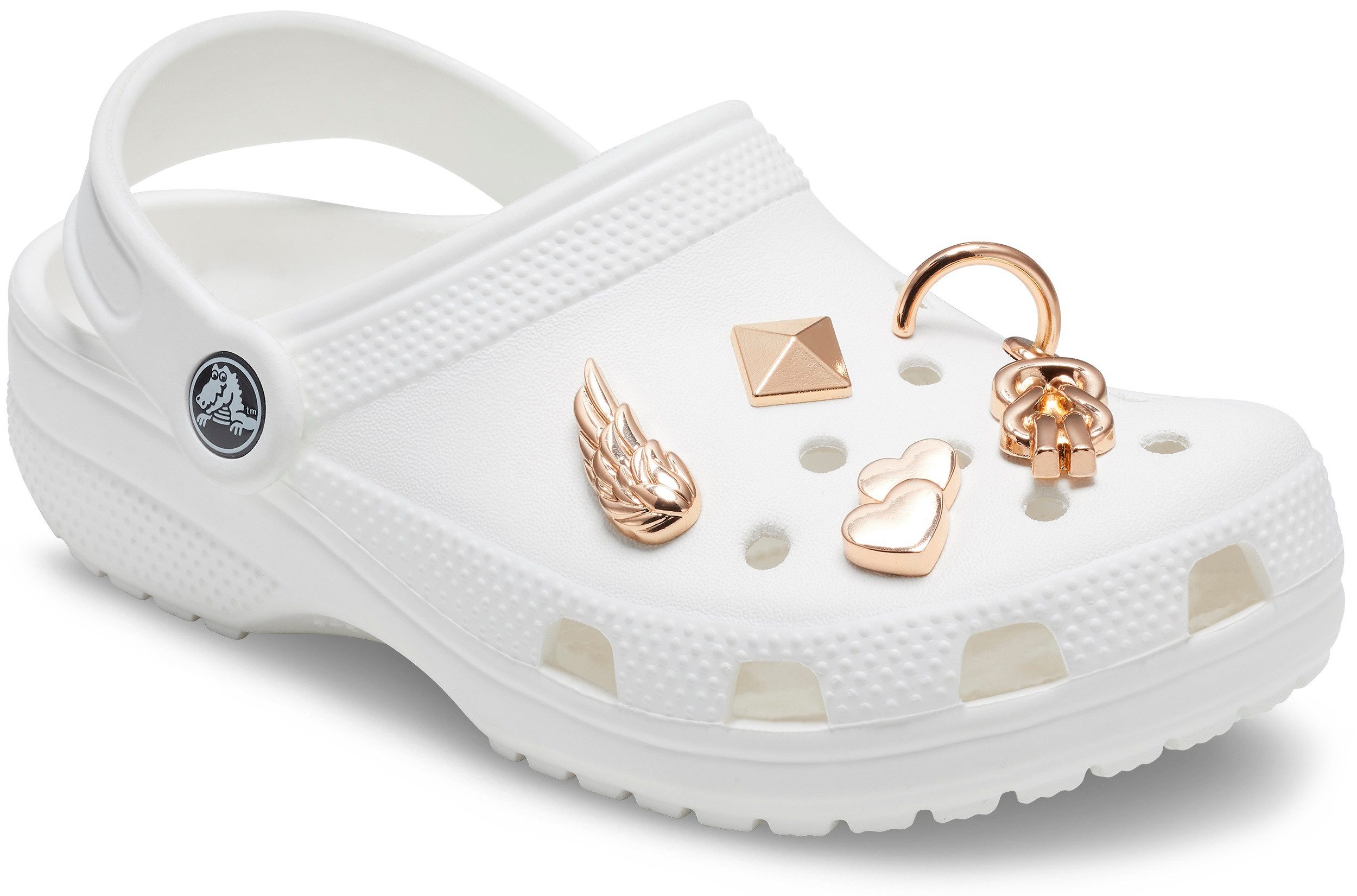 Crocs Schuhanstecker Jibbitz - Elevated Gold Gurl (Set, 5-tlg., Kein Spielzeug. Nicht für Kinder unter 3 Jahren geeignet), Schuh Charms im stilvollen Design