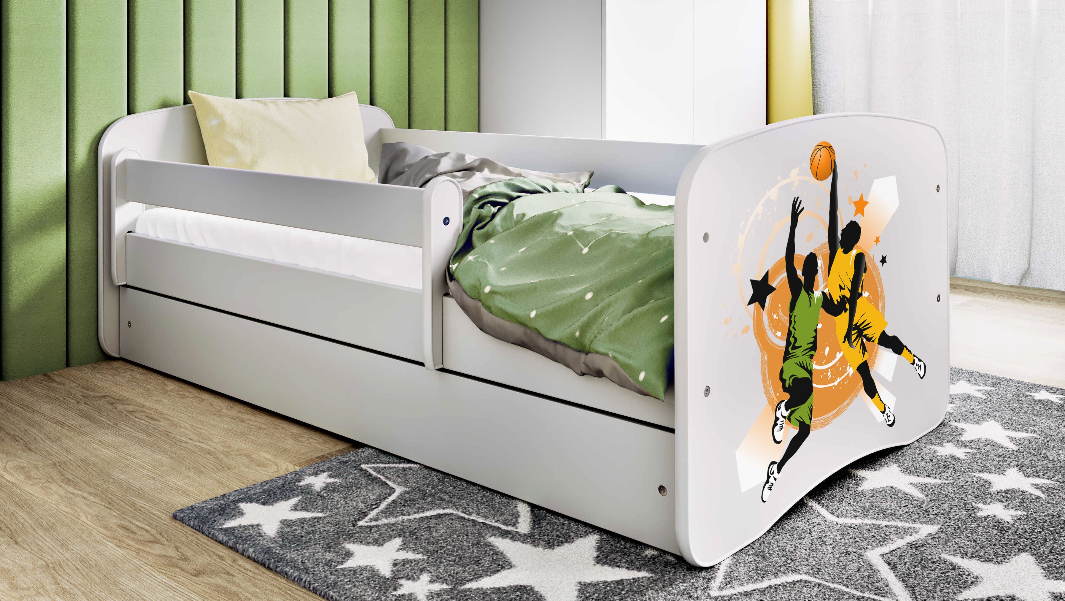 Kinderbett Jugenbett Weiß 140x70 160x80 180x80