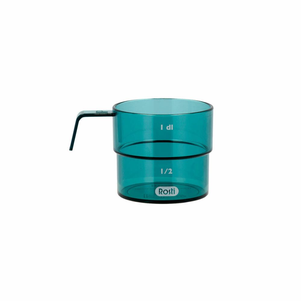 ROSTI Messbecher Deziliter Mensura Nordic Green, 100 ml, SAN-Kunststoff
