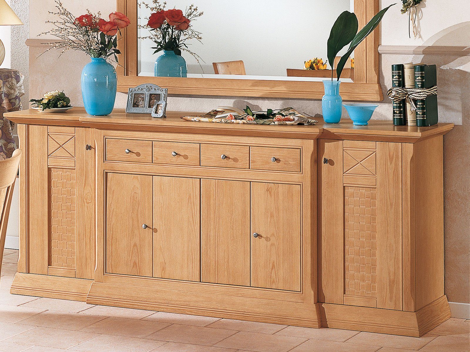 Casamia Sideboard Sideboard Kommode Anrichte 4türig Vienna B 210 H 88