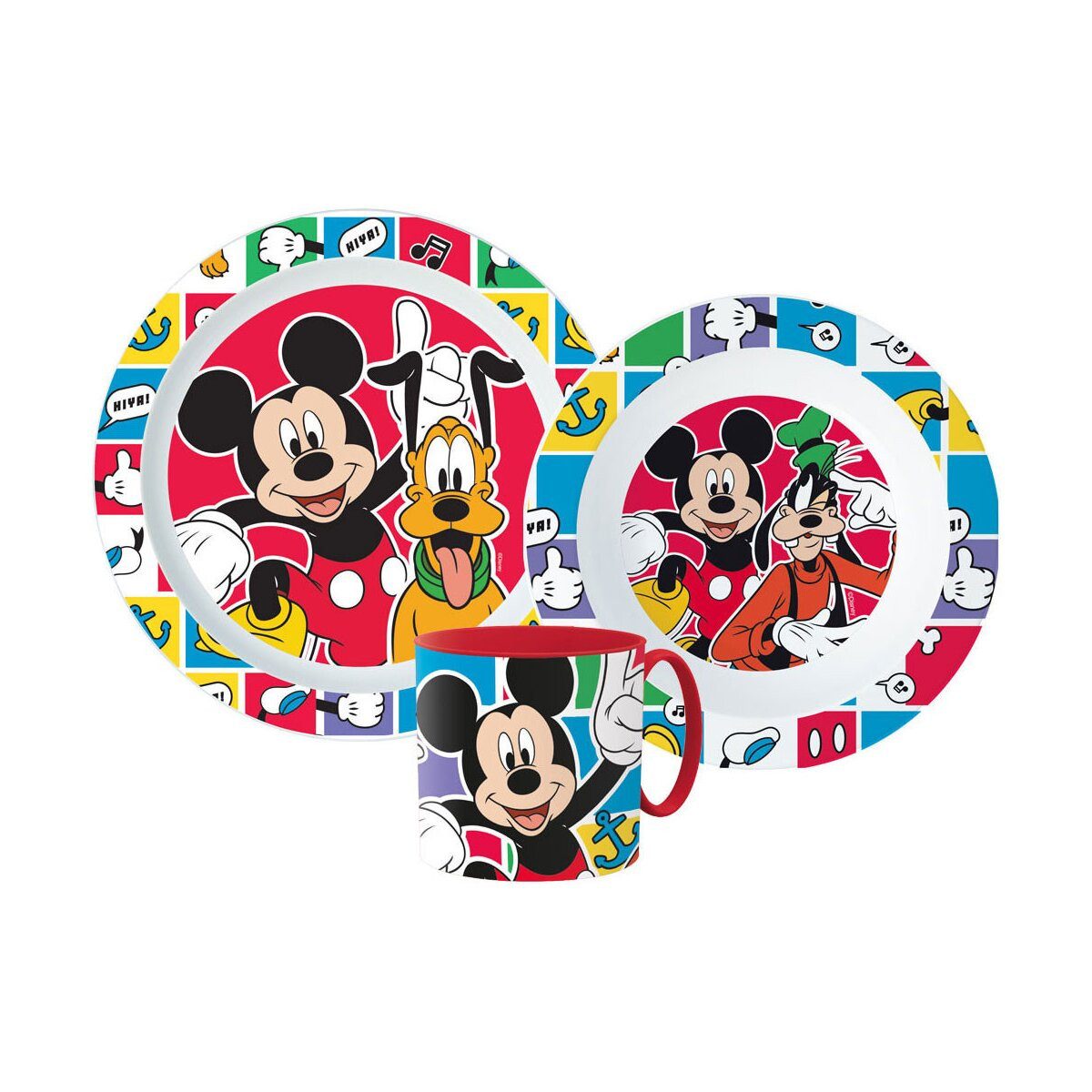 Disney Kindergeschirr-Set Disney Mickey Better Together Geschirrset Mikrowelle