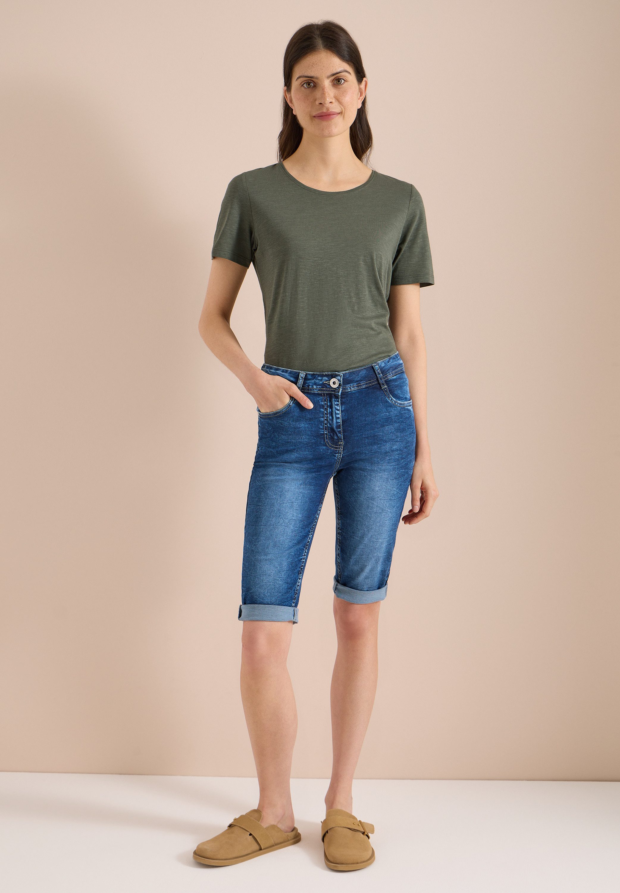 CECIL Slim-fit-Jeans High Waist