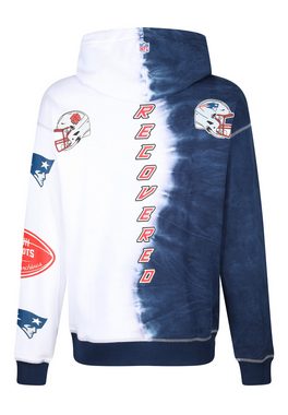 Recovered Kapuzenpullover Recovered Hoodie NFL New England Patriots Ink Dye Navy/Weiß M