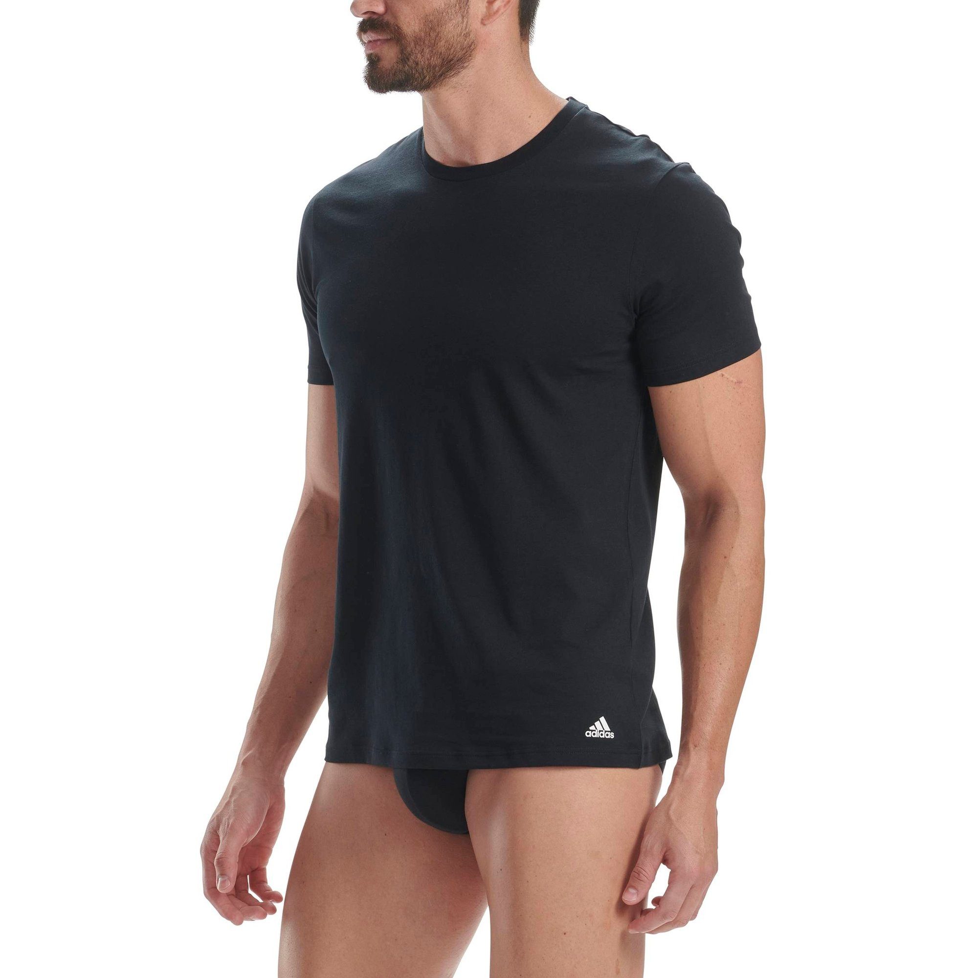 adidas Sportswear T-Shirt Herren T-Shirt 3er Pack Baumwolle (Packung, 3er Pack)