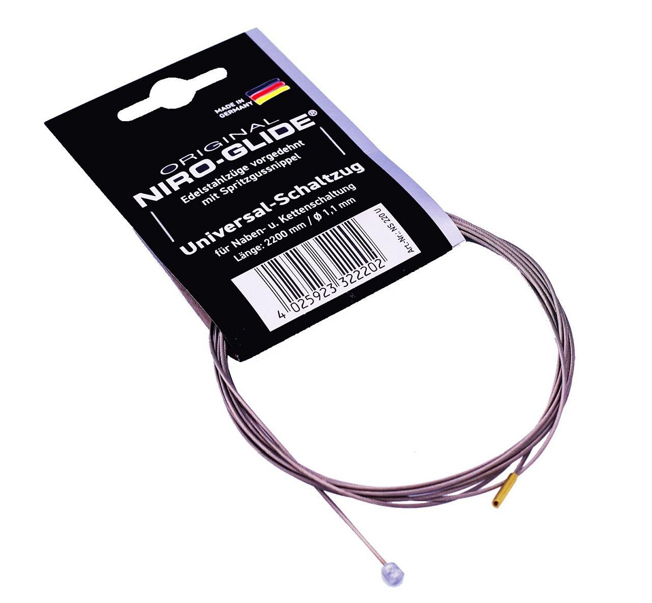 Fasi Schaltzug Schaltzug NIRO Glide Naben und Kettenschaltung Ø 1 1 x 2200 mm