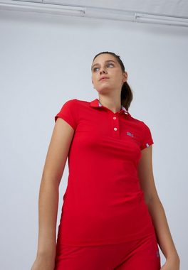 SPORTKIND Funktionsshirt Golf Poloshirt Damen & Mädchen rot