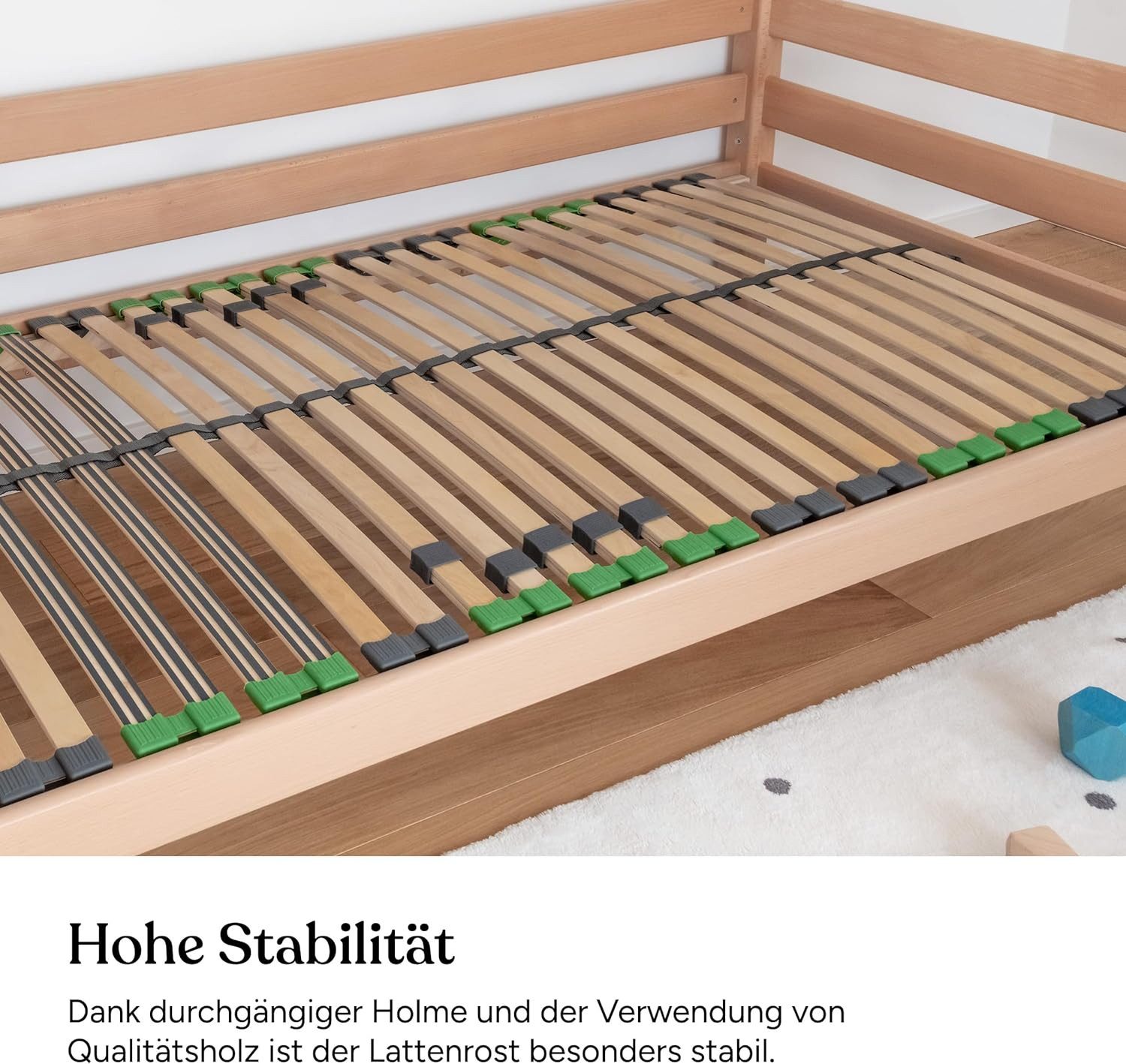 Lattenrost 90x200cm, Für alle Matratzen geeignet, Ehrenkind, Hochwertig & Massiv, Made in Germany