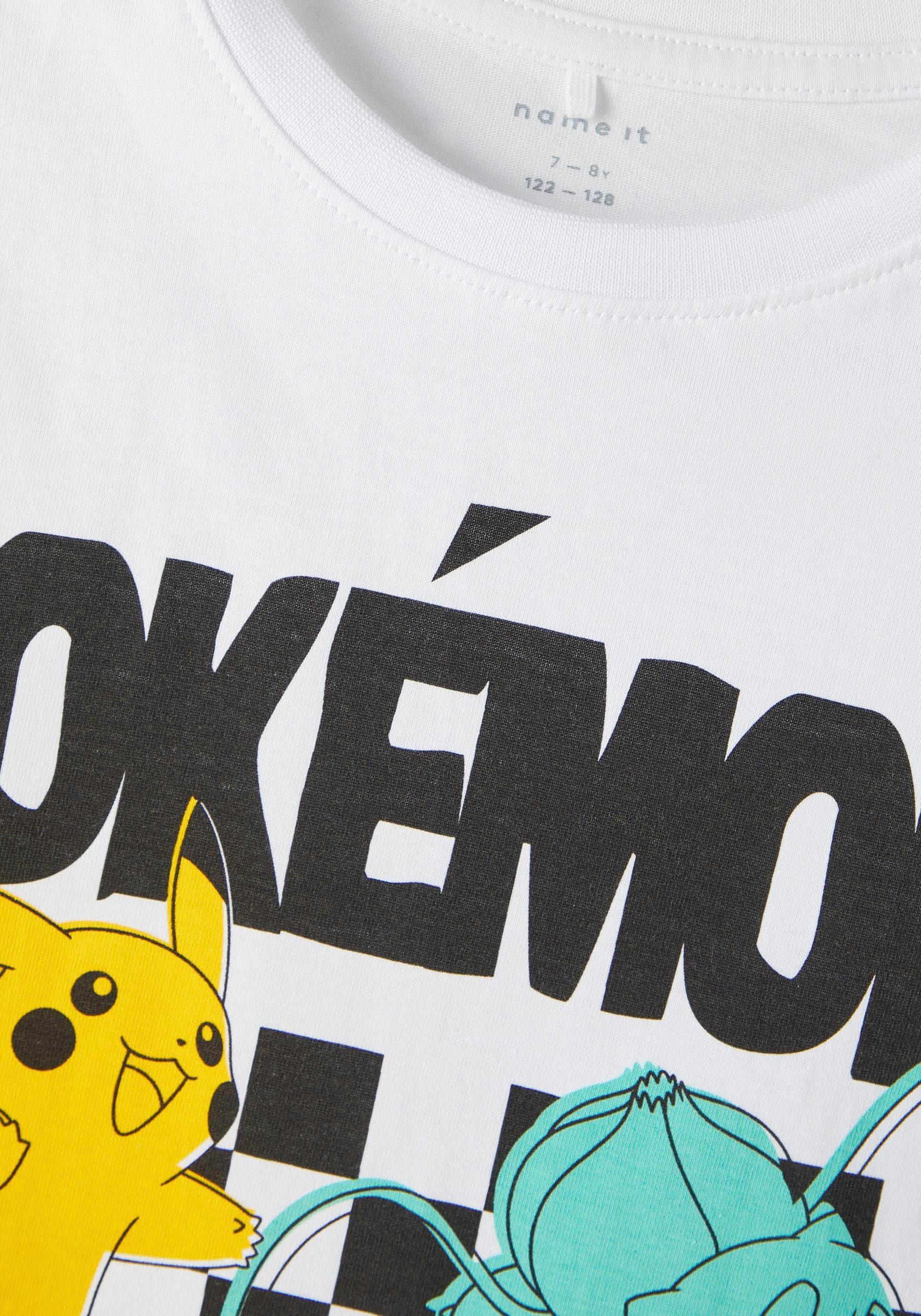 It weichen Name Stoff einer NKMJULIN SS dehnbarer Oberfläche Rundhalsshirt BFU, TOP mit Innenseite und POKEMON NOOS Leichter,