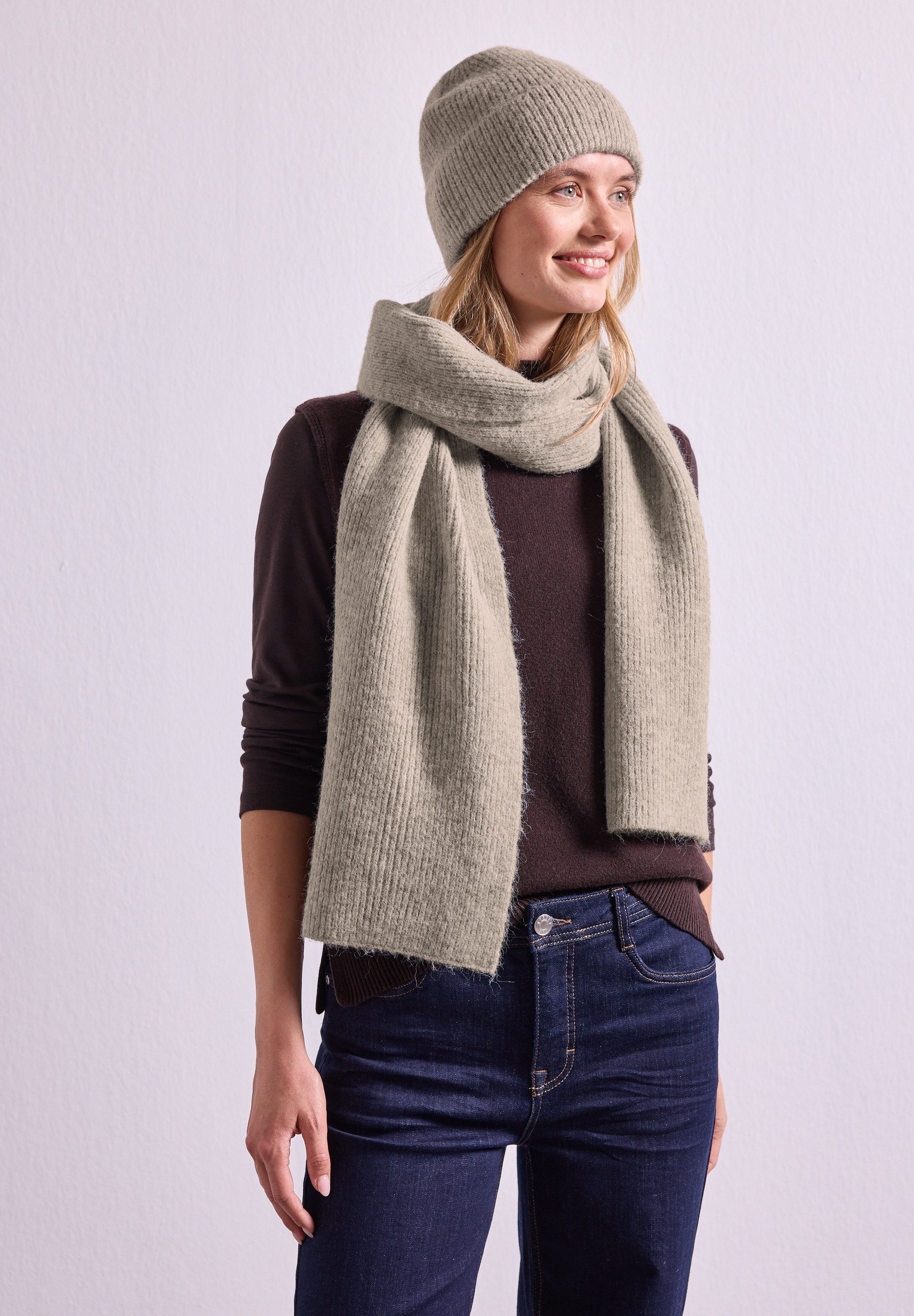 STREET ONE Schal, aus softem Materialmix