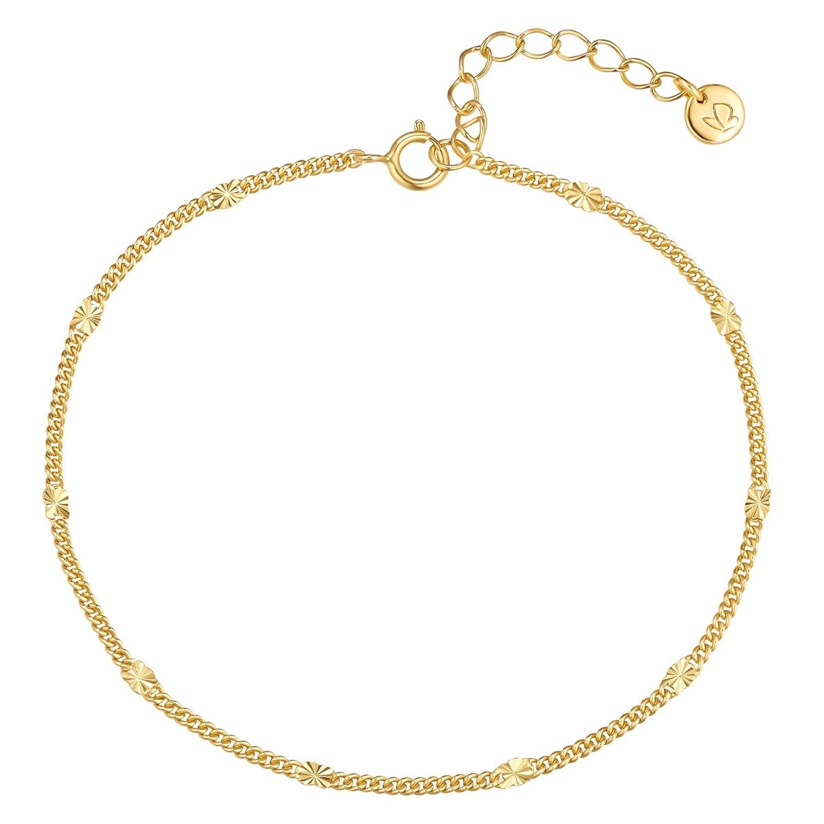 Glanzstücke München Silberarmband gelbgold