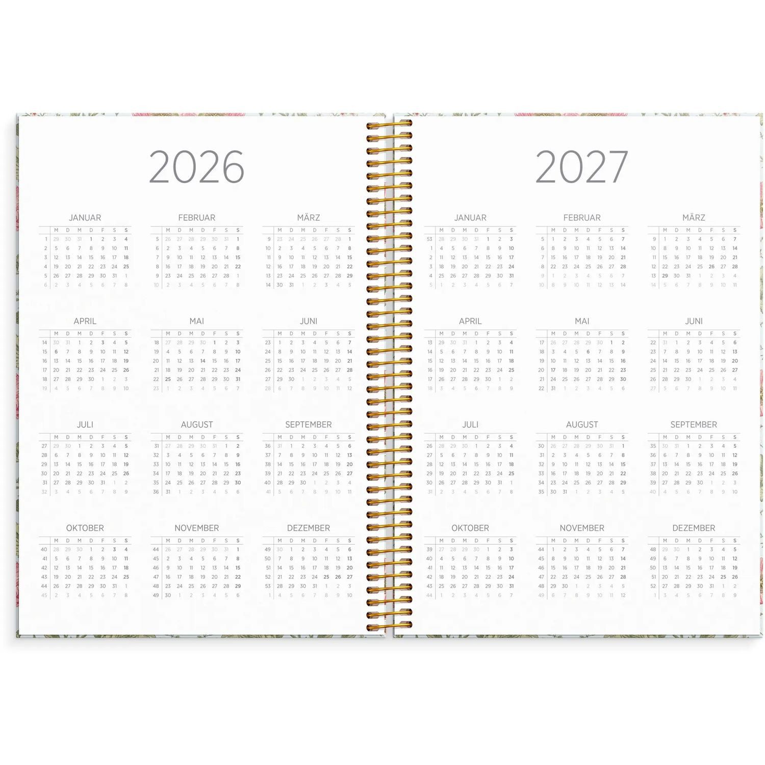 Jahresplaner Organizer & Notes A5 26/27 Blumen