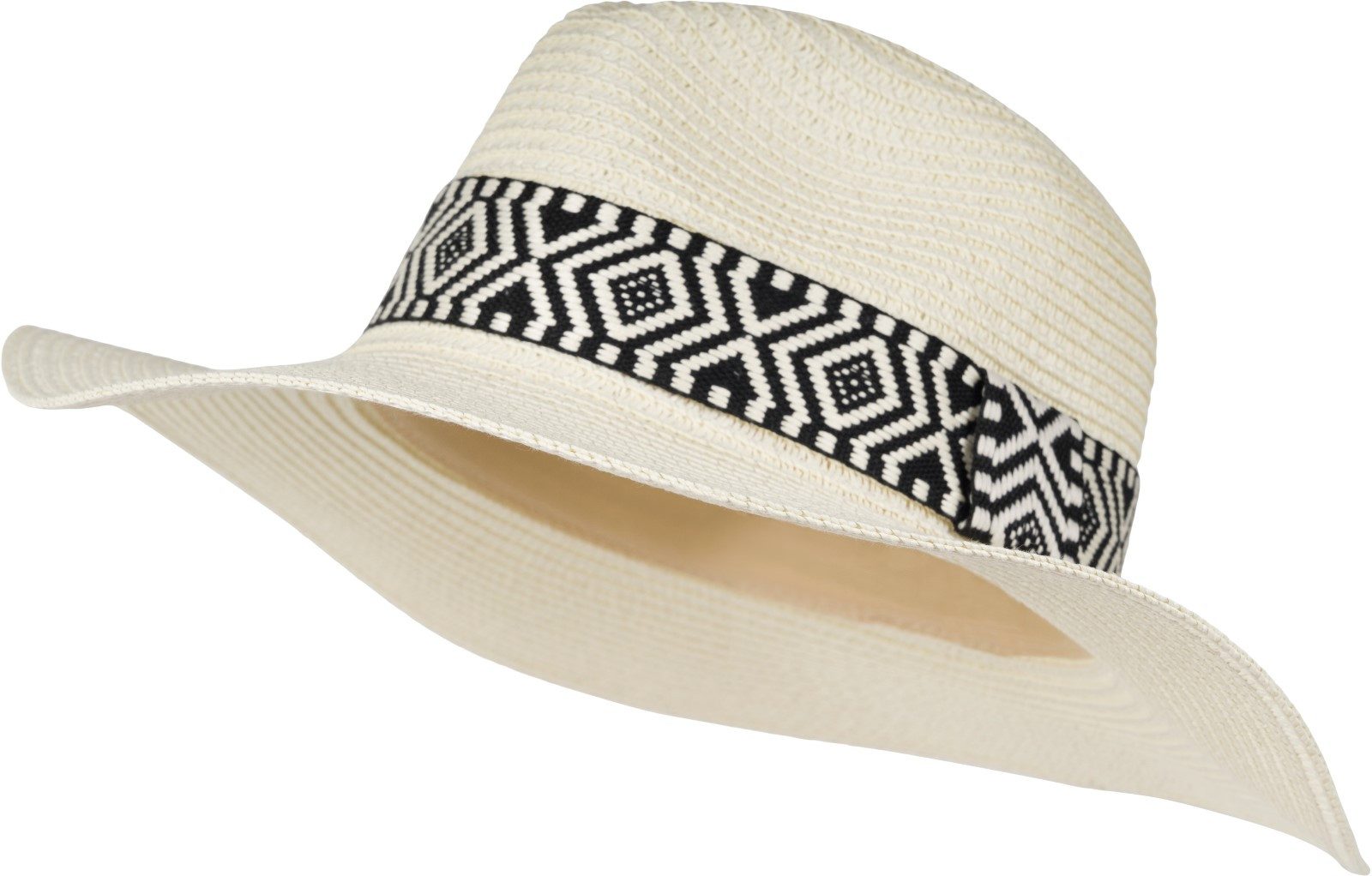 styleBREAKER Sonnenhut Panama Strohhut Hutband Azteken Muster (1-St)