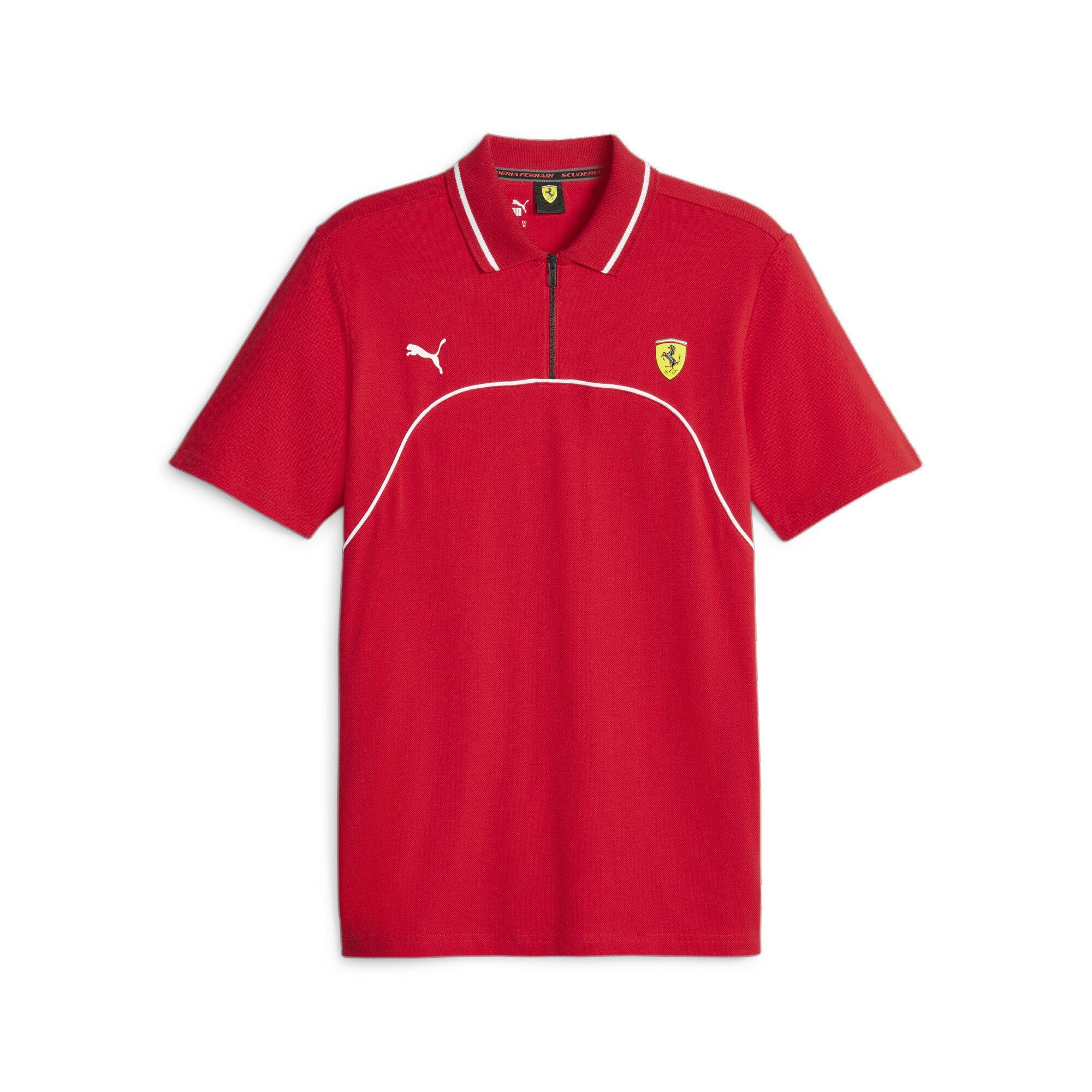 PUMA Poloshirt Scuderia Ferrari Poloshirt Herren Rosso Corsa Red