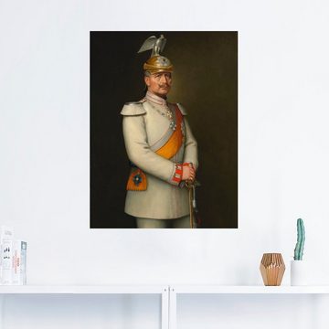 Artland Wandbild Bildnis Kaiser Wilhelm II., Menschen (1 St), als Leinwandbild, Wandaufkleber in verschied. Größen