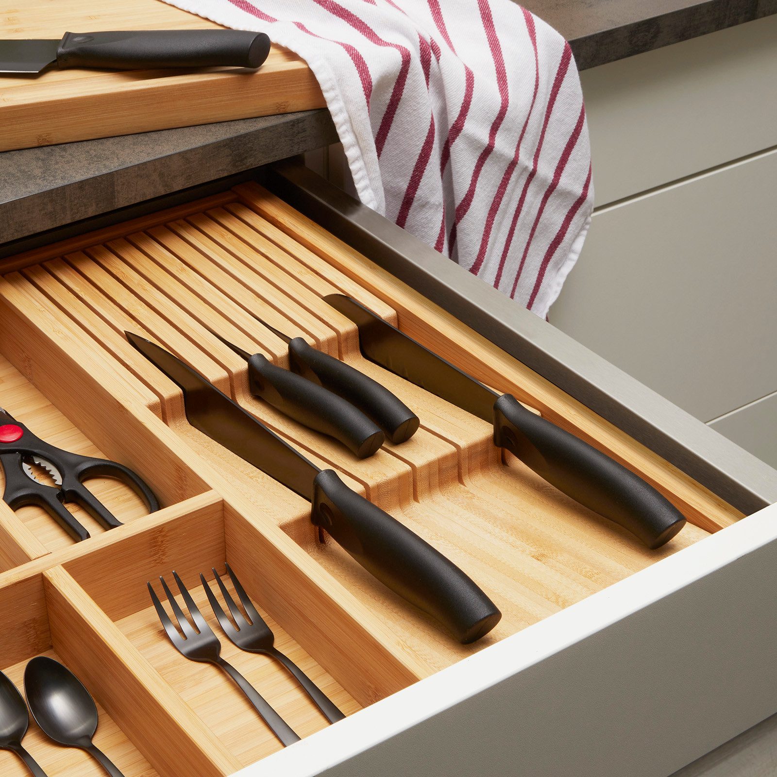 SO-TECH® Besteckeinsatz Orga-Box-1 BAMBUS Besteckeinsatz für Schubkästen mi günstig online kaufen