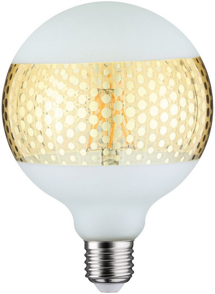 Paulmann »Globe 125mm Ringspiegel goldfarben gepunktet« LED-Leuchtmittel, E27, 1 Stück, Warmweiß-HomeTrends