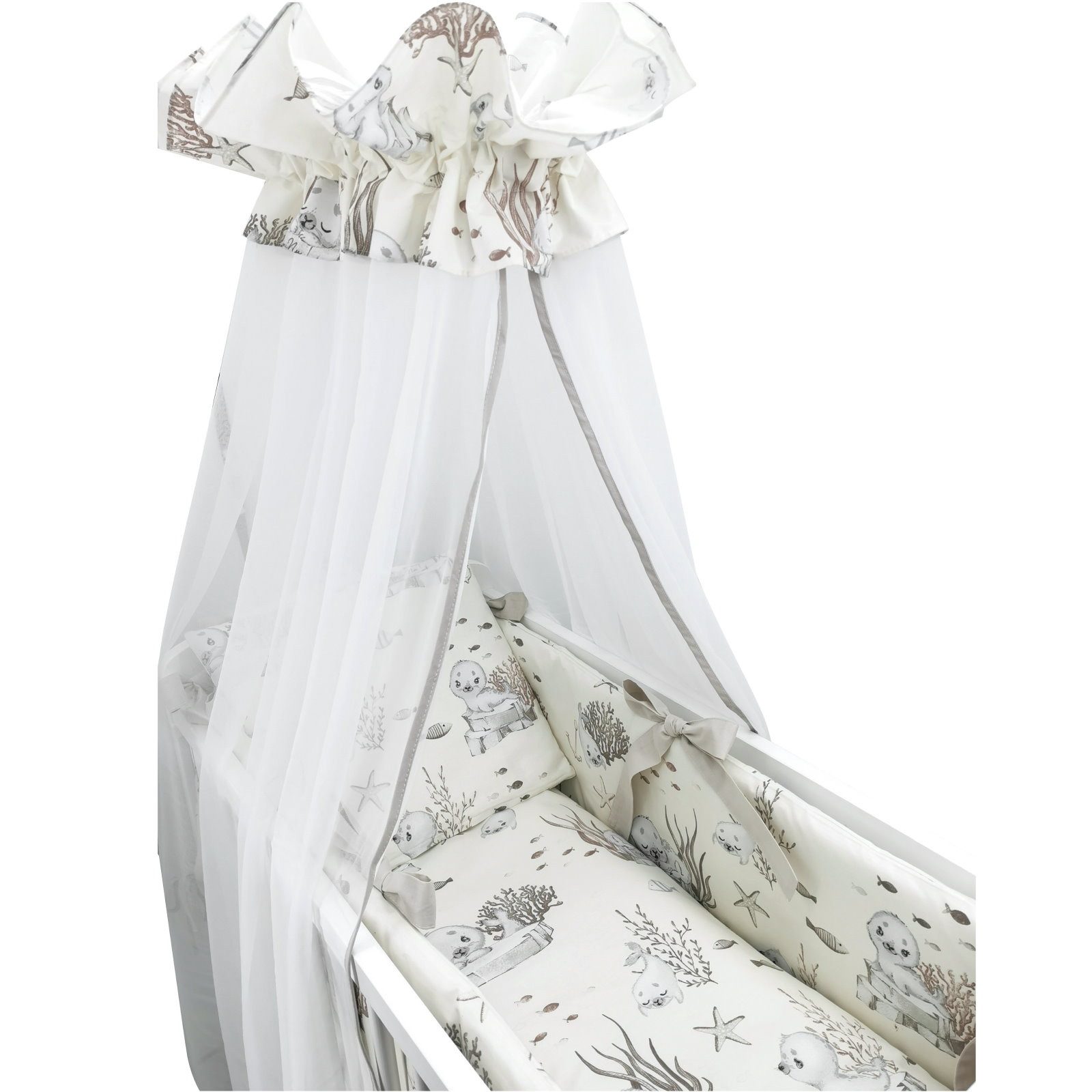 Baby-Delux Beistellbett Babybett Robbe Beige, 10-tlg., günstig online kaufen