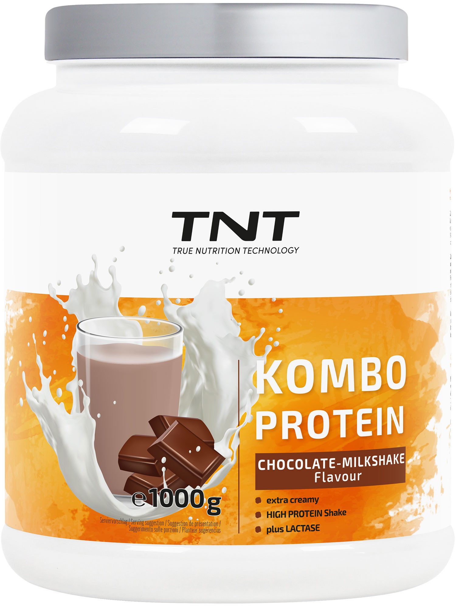 TNT (True Nutrition Technology) Kombo Protein - Extra cremige Konsistenz - mit Flohsamenschalenpulver Pulver