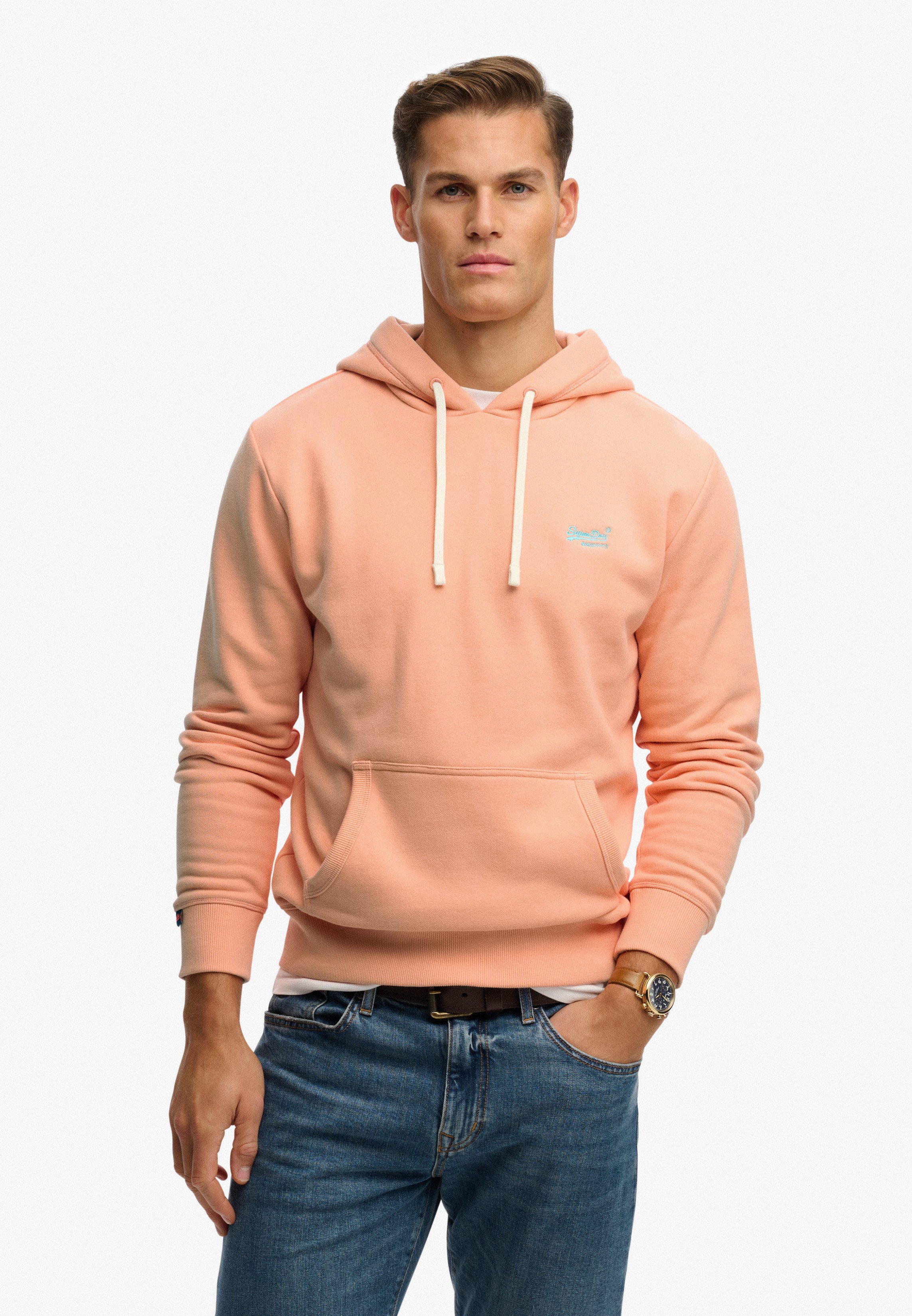 Superdry Kapuzensweatshirt Essential Logo Classic Hood Baumwollmischung, loose fit