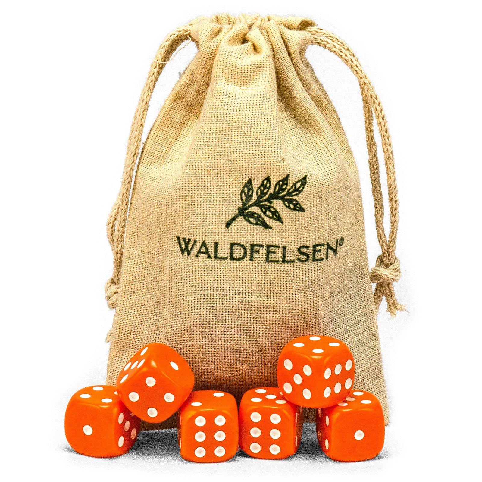 Waldfelsen Spiel – 2-50 Stk Standard Spielwürfel 16 mm Acrylwürfel Würfel bunt, Spielmaterial, Verschiedene Farben